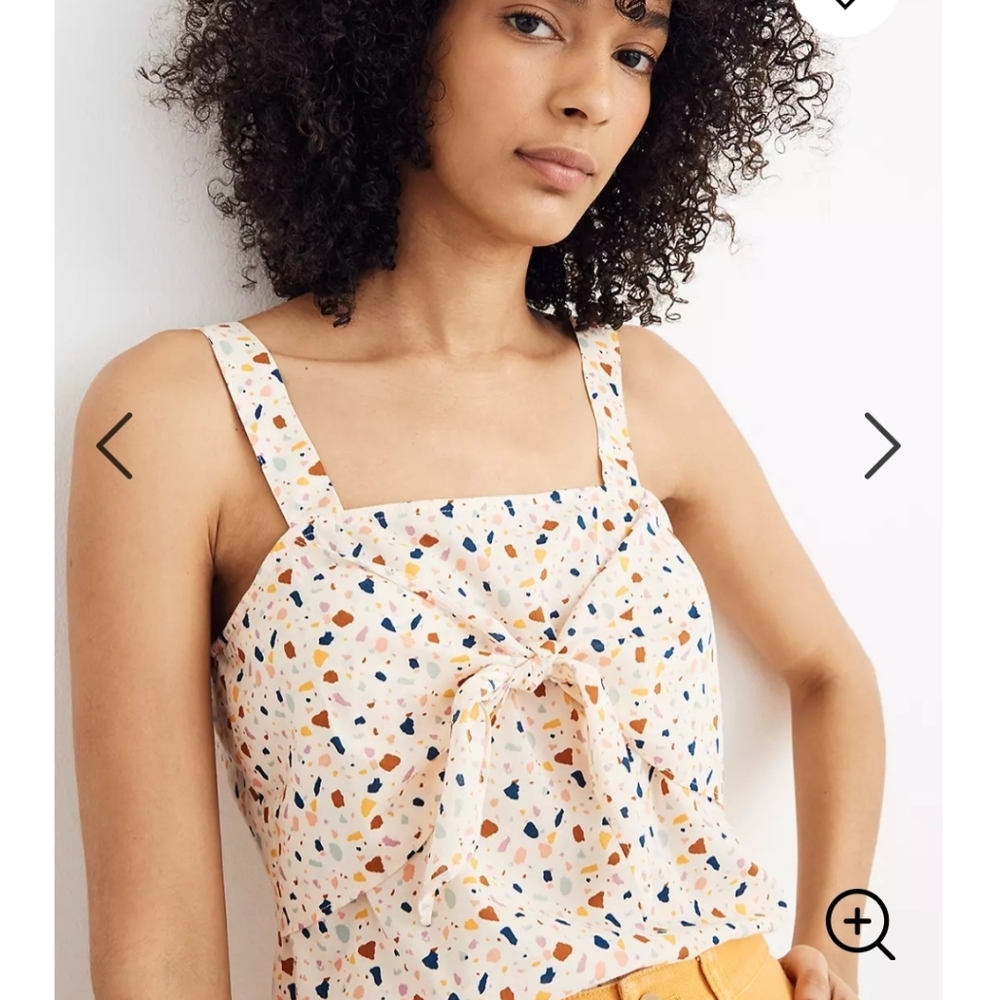 Madewell Terrazzo Tie Front Cami